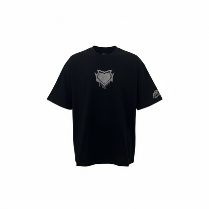 LUV Rhinestone "drip" tee